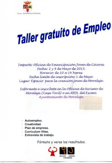 TALLER GRATUITO DE EMPLEO