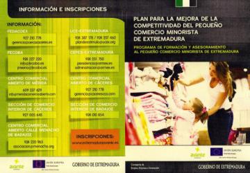 PROGRAMA DE FORMACIÓN Y ASESORAMIENTO AL COMERCIO MINORISTA DE EXTREMADURA