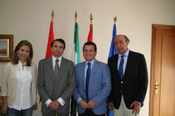 EL PRESIDENTE DE LA CONFEDERACIÓN HIDROGRÁFICA DEL TAJO VISITA MORALEJA.