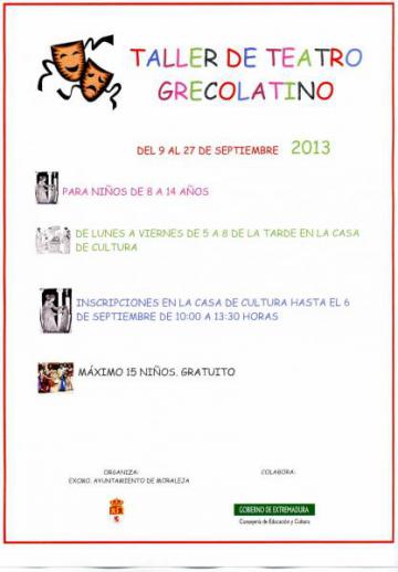 TALLER DE TEATRO GRECOLATINO