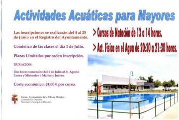 ACTIVIDADES ACUÁTICAS PARA MAYORES