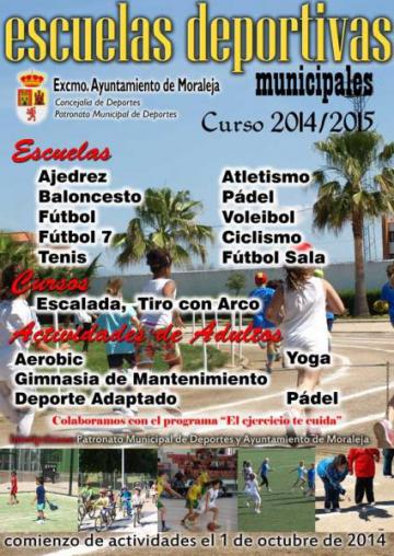 PUESTA  EN MARCHA LAS ESCUELAS DEPORTIVAS DE MORALEJA.
