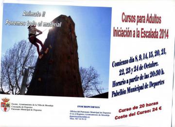 CURSOS PARA ADULTOS INICIACIÓN A LA ESCALADA 2014