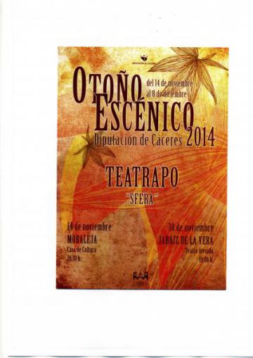 OTOÑO ESCÉNICO DIPUTACIÓN DE CÁCERES 2014