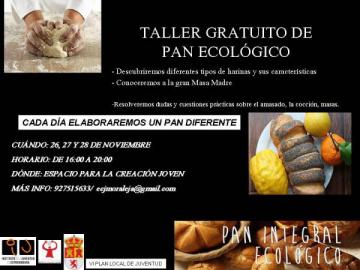 TALLER GRATUITO DE PAN ECOLÓGICO, ENTRE HARINAS