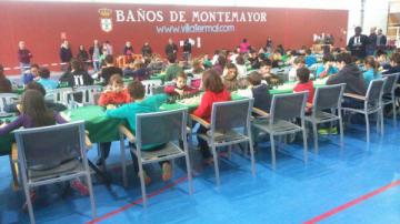 ALUMNOS DE LA ESCUELA DEPORTIVA DE AJEDREZ  ASISTEN AL TORNEO DE BAÑOS DE MONTEMAYOR 