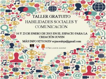 TALLER DE INICIACION: HABILIDADES SOCIALES: COMUNICACIÓN