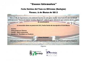 “CONOCE EXTREMADURA”. EXCURSIÓN; FERIA IBÉRICA DEL TORO EN OLIVENZA (BADAJOZ).