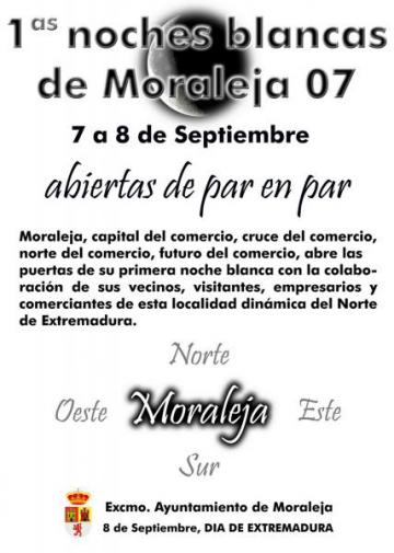 NOCHE BLANCA EN MORALEJA CON MOTIVO DEL DÍA DE EXTREMADURA