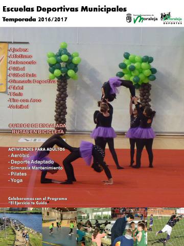 APERTURA DEL PLAZO DE INSCRIPCIÓN EN LAS ESCUELAS DEPORTIVAS MUNICIPALES Y ACTIVIDADES DEPORTIVAS PARA ADULTOS 2016/17