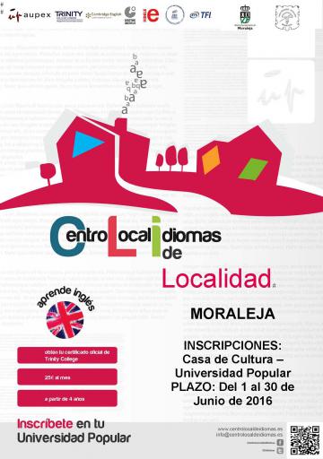 CENTRO LOCAL DE IDIOMAS DE LA UNIVERSIDAD POPULAR DE MORALEJA - CLASES DE INGLÉS