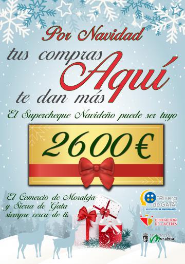 CAMPAÑA DE NAVIDAD 2016-"POR NAVIDAD, TUS COMPRAS AQUÍ TE DAN MÁS.EL COMERCIO DE MORALEJA Y SIERRA DE GATA SIEMPRE CERCA DE TÍ"
