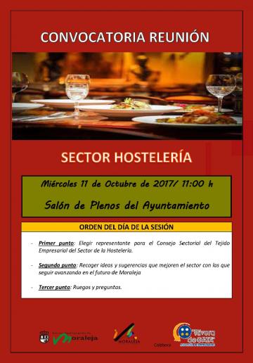 CONVOCATORIA REUNIÓN SECTOR HOSTELERÍA