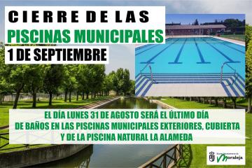 CIERRE DE LAS PISCINA MUNICIPALES