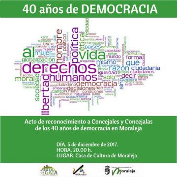 CELEBRACIÓN 40 AÑOS DE DEMOCRACÍA