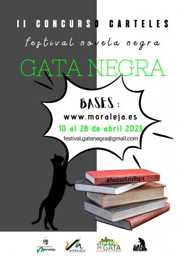 Concurso del cartel anunciador de la III edición del Festival de Novela Negra Gata Negra. 
