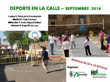 DEPORTE EN LA CALLES SEPTIEMBRE 2016