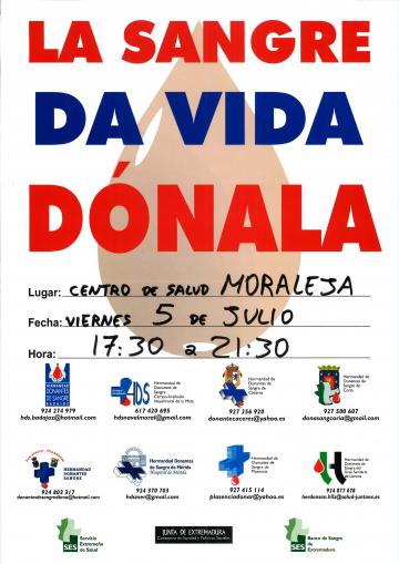 LA SANGRE DA VIDA DÓNALA