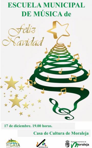 CONCIERTO DE NAVIDAD, A CARGO DE LA ESCUELA MUNICIPAL DE MÚSICA DE MORALEJA