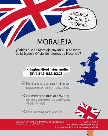 ¡MEJORA TU INGLÉS SIN SALIR DE MORALEJA !