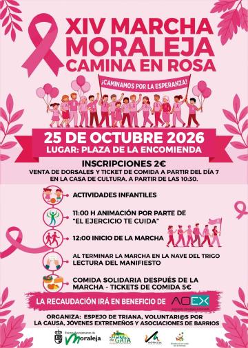 ¡XIV MARCHA MORALEJA CAMINA EN ROSA! 