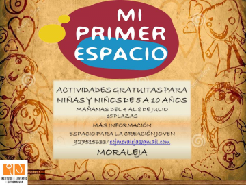 MI PRIMER ESPACIO ACTIVIDADES GRATUITAS PARA NIÑOS Y NIÑAS