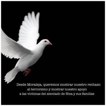 DESDE MORALEJA, QUEREMOS MOSTRAR RECHAZO AL TERRORISMO Y MOSTRAR NUESTRO APOYO