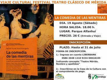 VIAJE FESTIVAL TEATRO CLÁSICO DE MÉRIDA