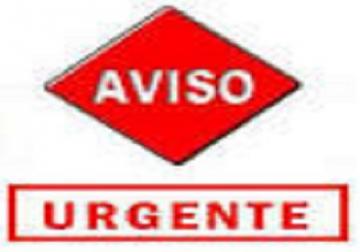 AVISO IMPORTANTE Y URGENTE