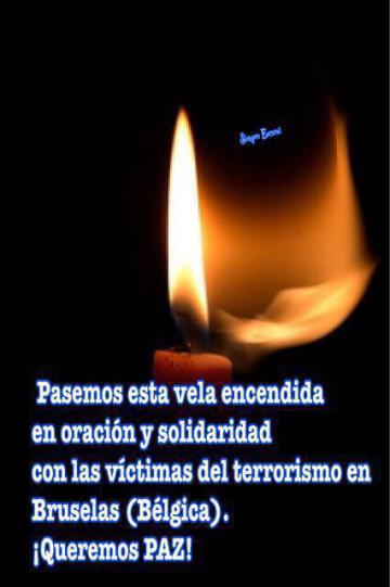 CONVOCATORIA MINUTO DE SILENCIO POR LOS ATENTADOS DE BRUSELAS.